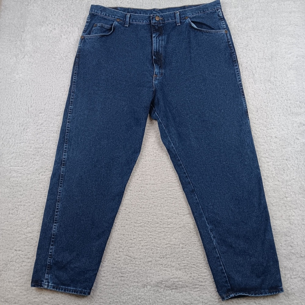 VTG Wrangler Authentic‎ Jeans Men 42x30 Blue Straight Leg Denim 97601ND